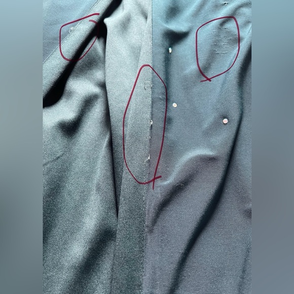 Morgan & Co Hunter Green Rhinestone Cut Out Gown Size 9/10 - Picture 14 of 15